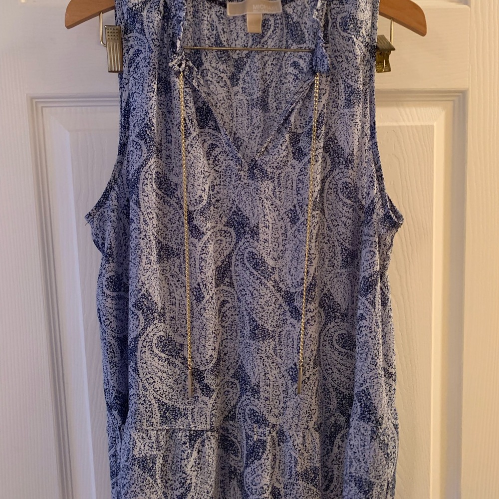 Michael Kors Tank w/Gold Chain, L